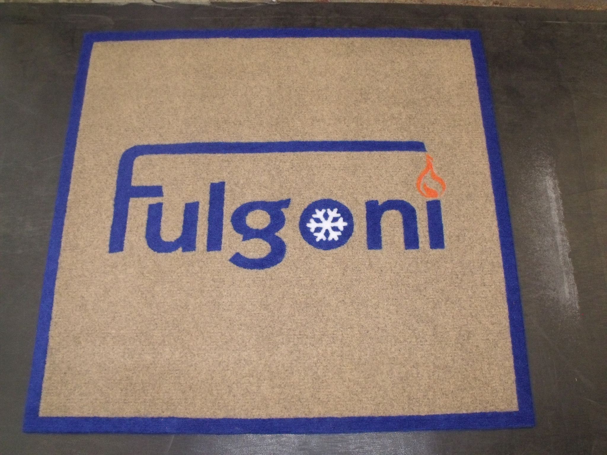 Tapis brosse synthétique PALCOM - Texte ET bordure